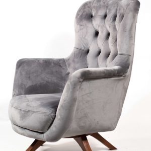 Velvet Tufted Armchair