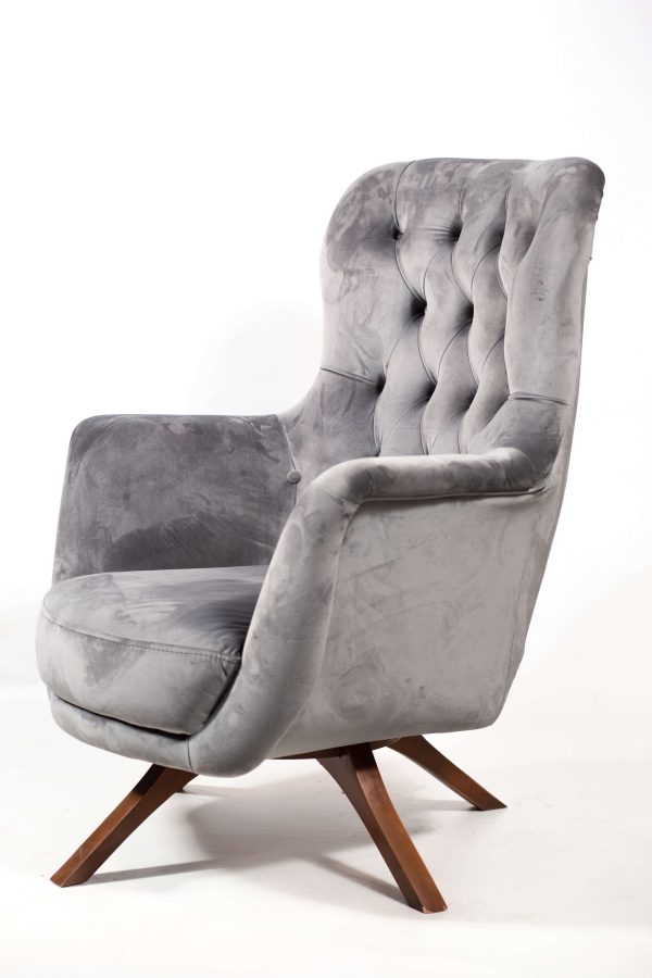 Velvet Tufted Armchair